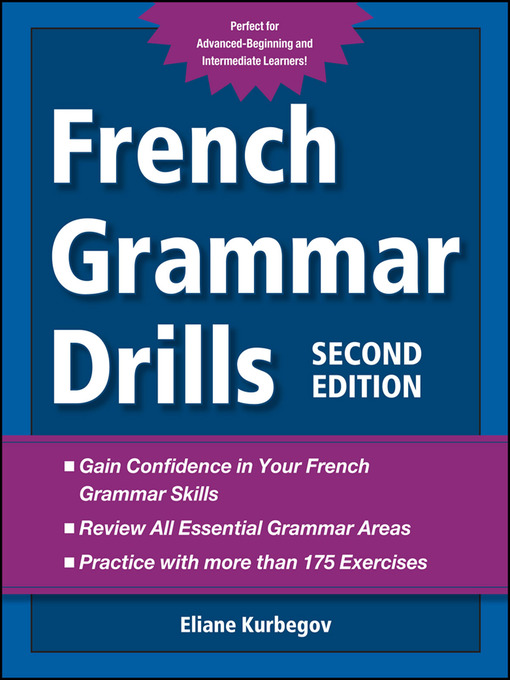 Title details for French Grammar Drills by Eliane Kurbegov - Wait list